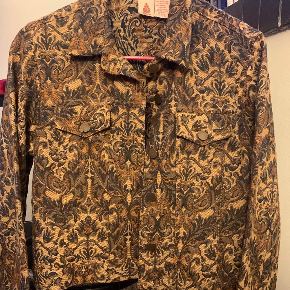 Vintage henna paisley printed jacket
